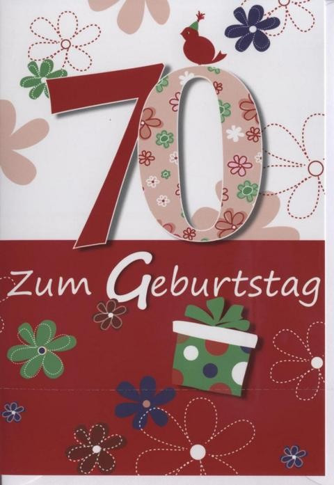 Geburtstagswünsche Zum 70. Geburtstag
 Geburtstagskarte 70 Jahre "Zum 70 Geburtstag