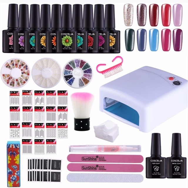 Gel Maniküre Set
 Manicure Gel Nail Kit Nail Polish Lamp Gel Nail Set for