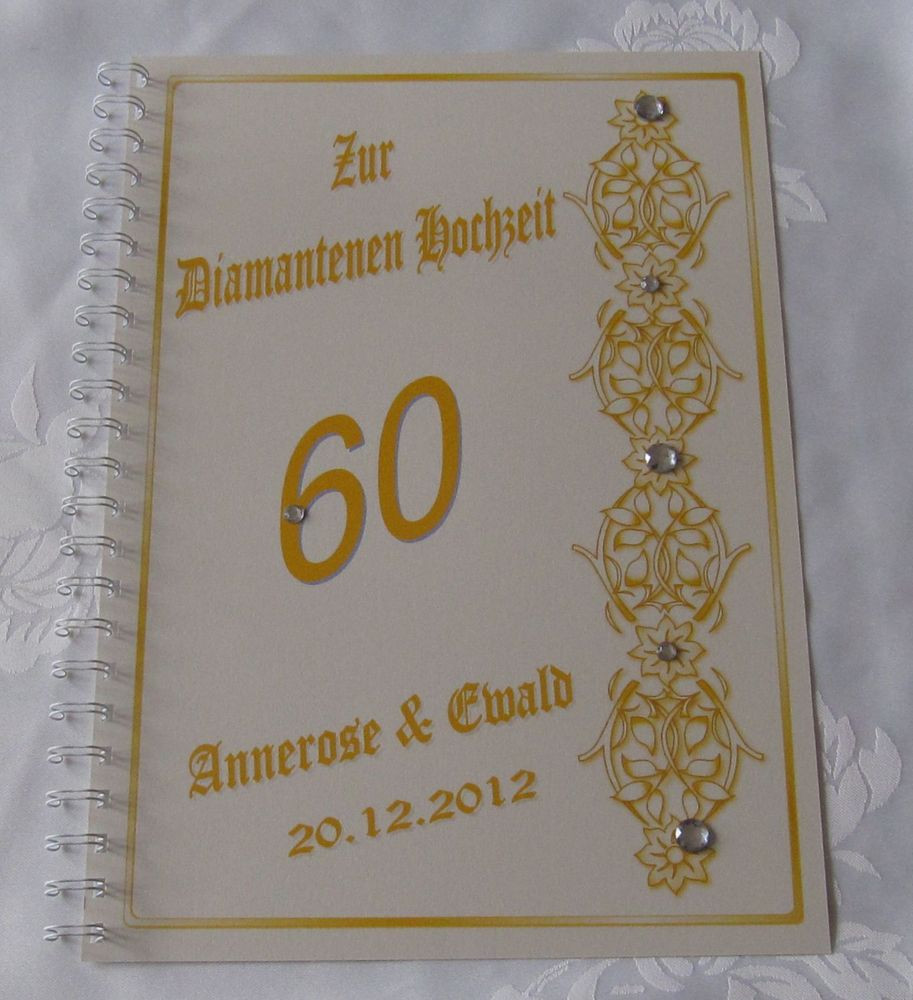 Geschenk Diamantene Hochzeit
 Festzeitung Diamanthochzeit Diamantene Hochzeit Geschenk