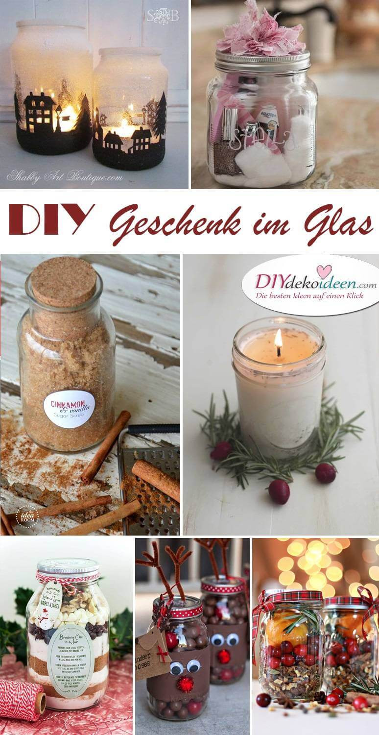 Geschenk Diy
 Geschenk im Glas Weckgläser für DIY Weihnachtsgeschenkideen