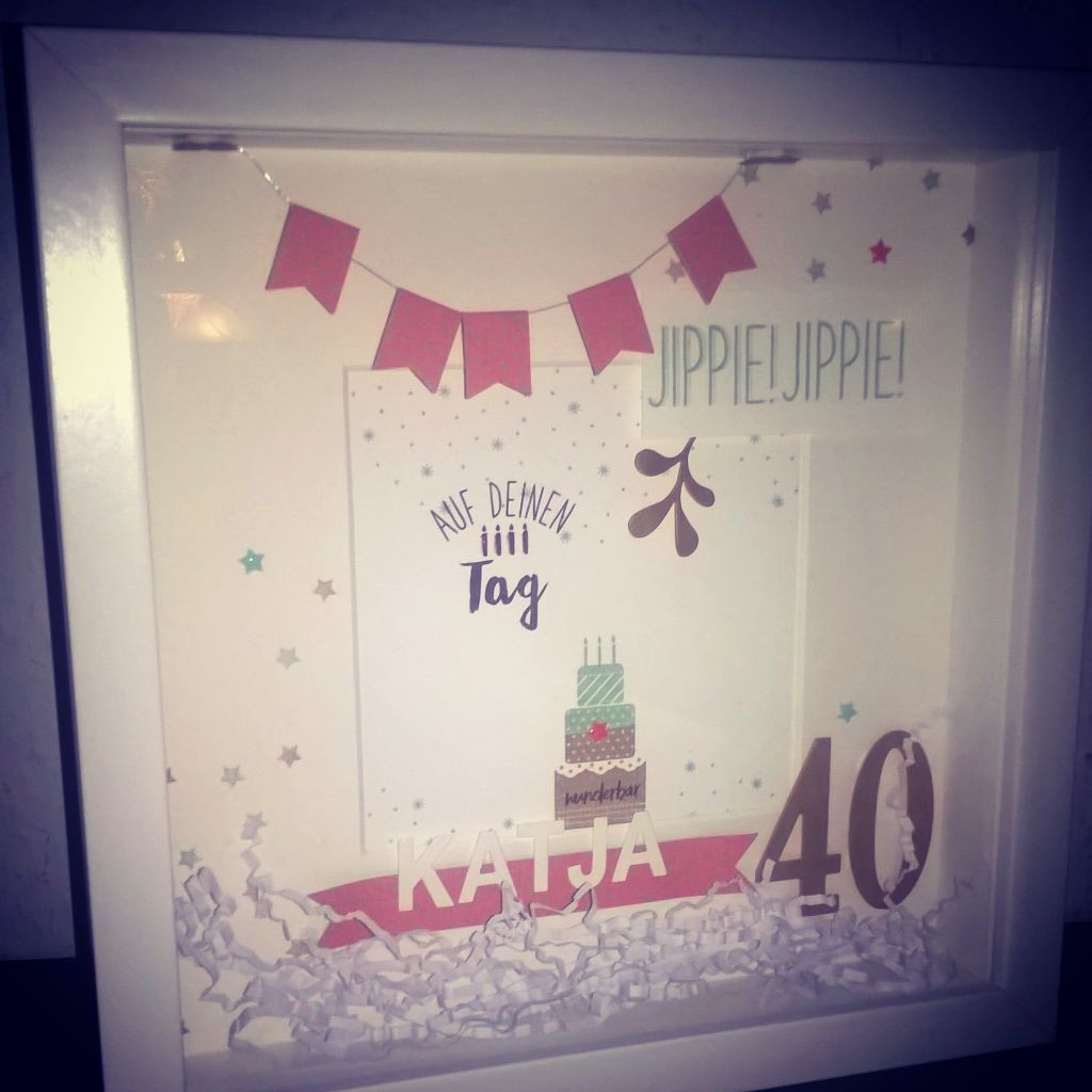 Geschenk Für Freund Geburtstag
 Stampin up Geschenk 40ter Geburtstag für eine Freundin