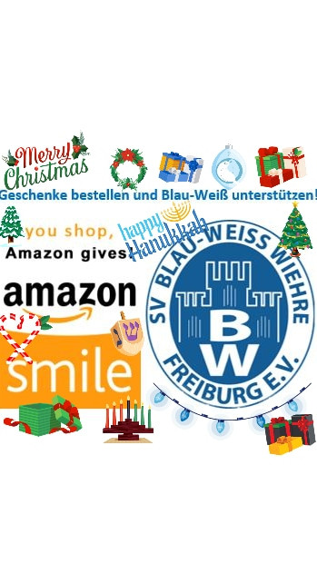 Geschenke Amazon
 Amazon Smile Geschenke bestellen und Blau Weiß