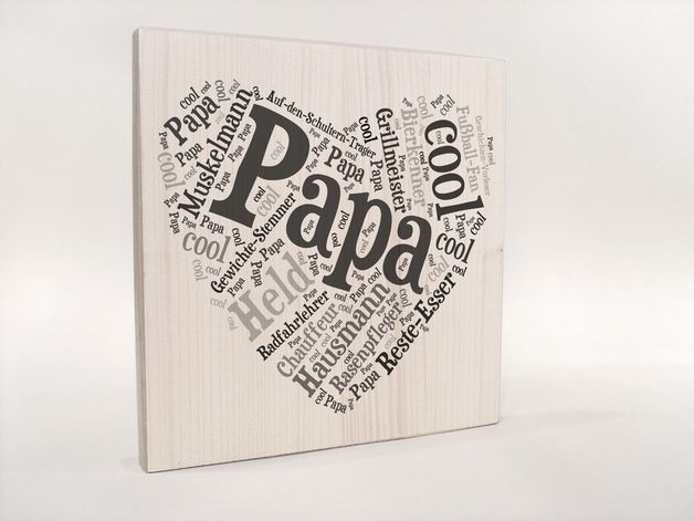 Geschenke Für Den Papa
 Papa Herz Geschenk für Papa Geschenkidee Papa