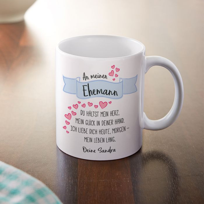 Geschenke Für Ehemann
 Personalisierte Tasse Liebesgedicht Ehemann mit Widmung