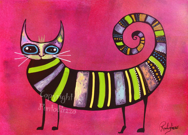 Geschenke Für Katzenfans
 Illustrationen Kringel Katze Geschenk für Katzenfans