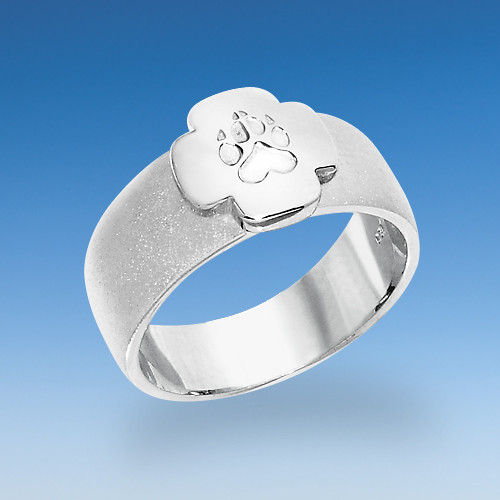 Geschenke Für Katzenfreunde
 Toller dekorativer Ring mit einpunzierten Hundepfötchen