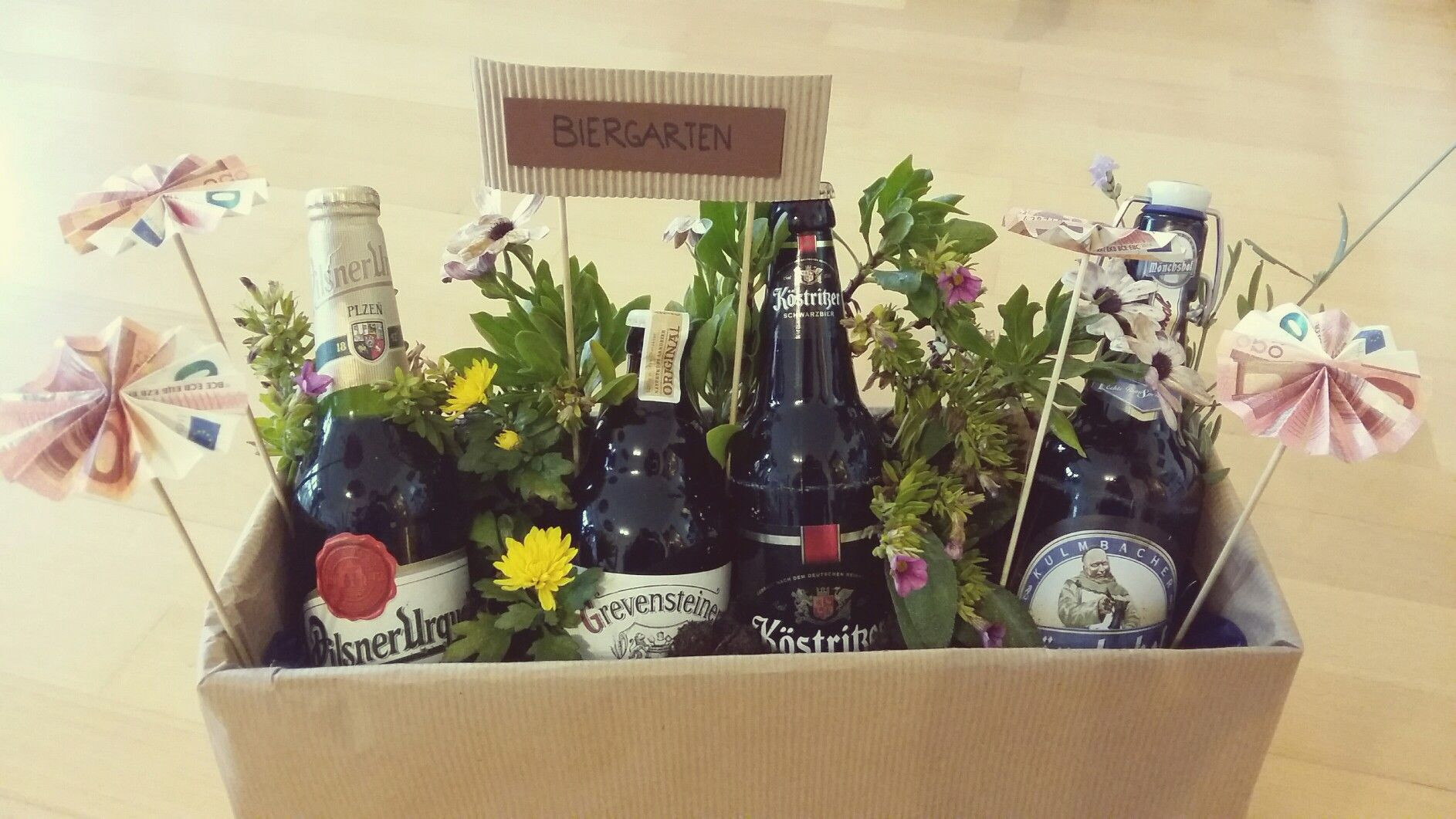 Geschenke Für Männer Zum Geburtstag Selber Machen
 Geschenkidee Geldgeschenk für Männer Biergarten