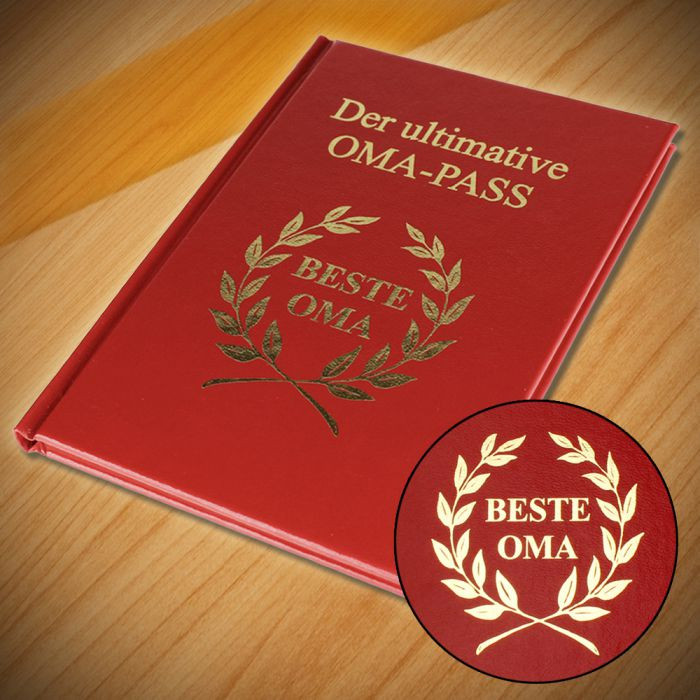 Geschenke Für Omas
 Der ultimative Oma Pass – Auszeichnung für beste Oma