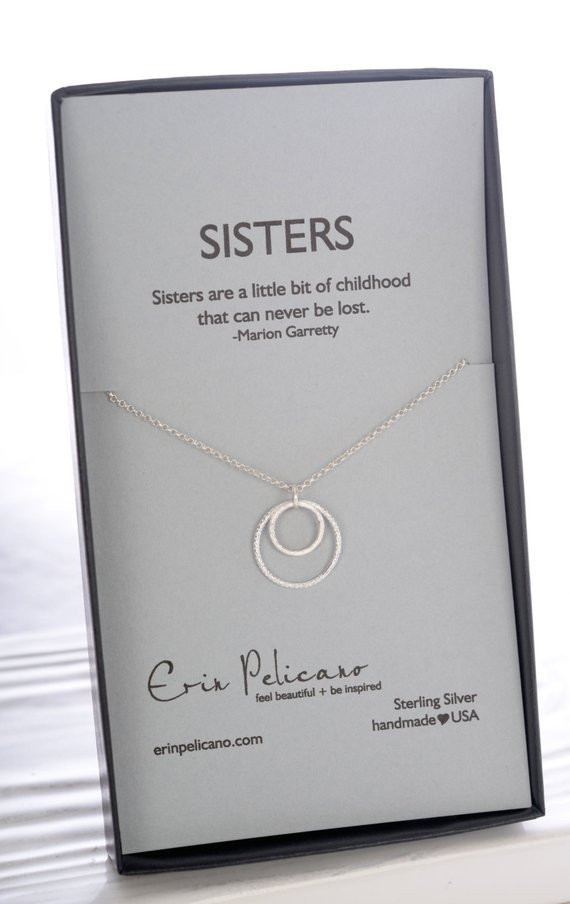 Geschenke Für Schwestern
 Zwei Schwestern Schwester Schmuck Halskette Geschenke für