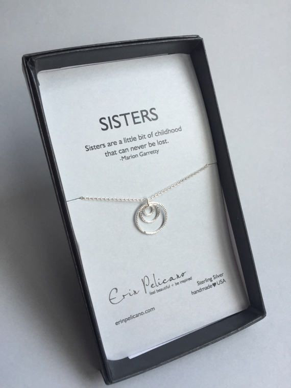 Geschenke Für Schwestern
 Zwei Schwestern Schwester Schmuck Halskette Geschenke für