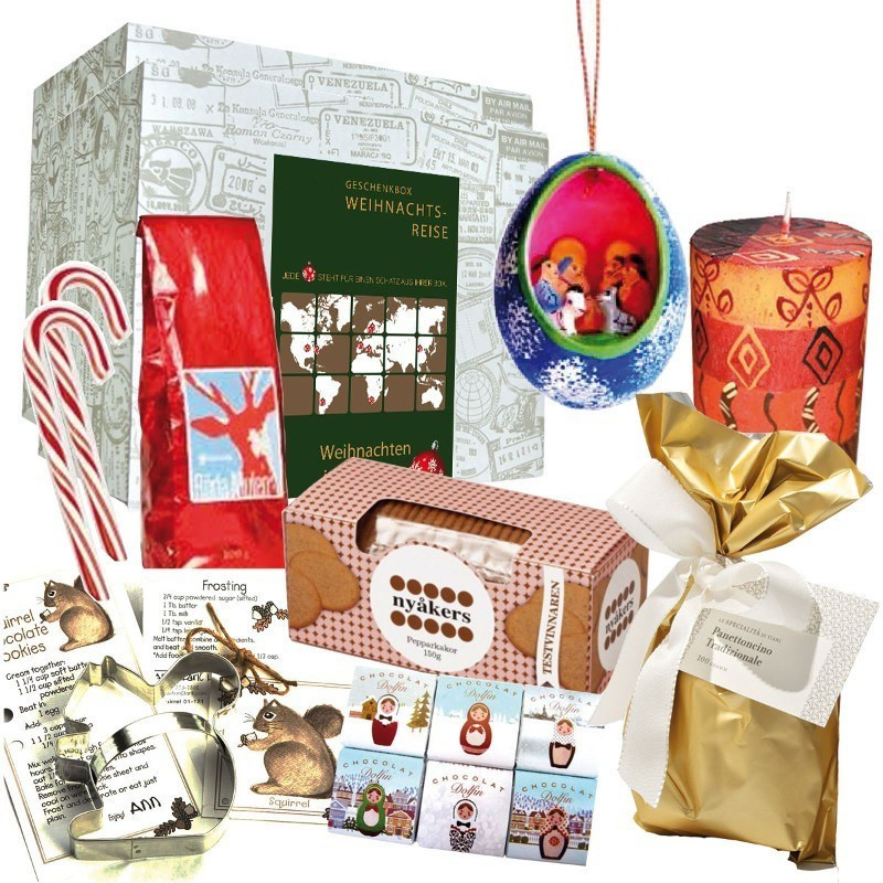 Geschenke Für Weltenbummler
 Weihnachtsbox „Around the World“ als Geschenk für