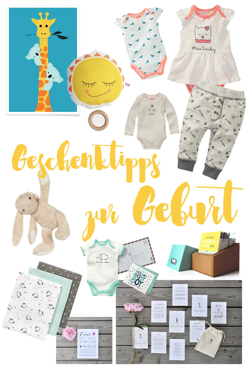 Geschenke Geburt
 7 schöne DIY Geschenke zur Geburt und Shoppingalternativen