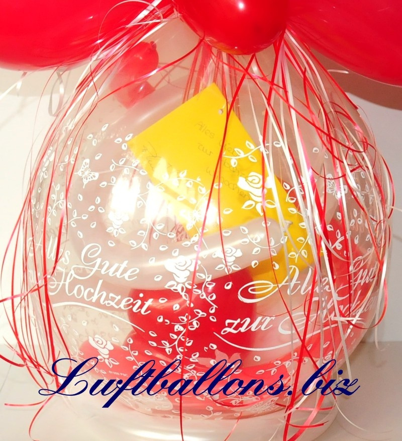 Geschenke Im Luftballon
 Geschenkballon Alles Gute Zur Hochzeit Hochzeitsgeschenk