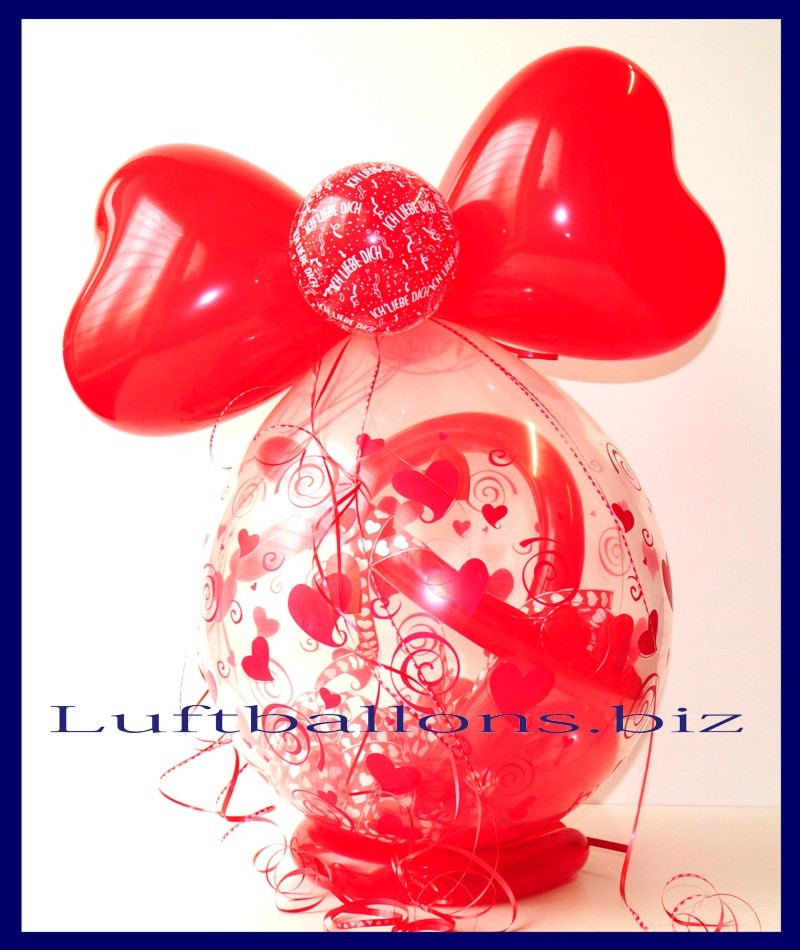 Geschenke Im Luftballon
 Geschenkballon Ich Liebe Dich Geschenk der Liebe im