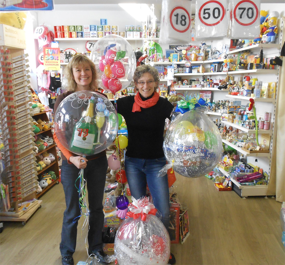 Geschenke Im Luftballon
 Geschenke und Luftballons