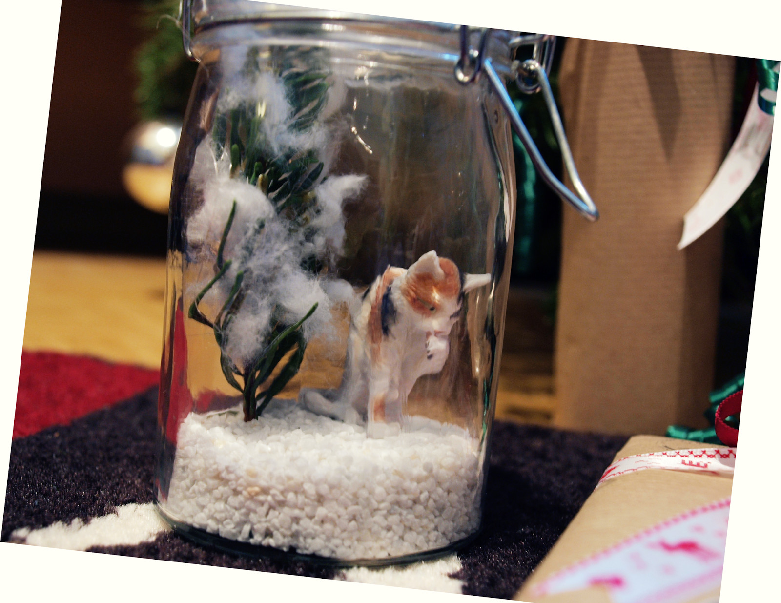 Geschenke Mit Katzen
 Kleidermotte Katzen im Glas und Geschenke verpacken