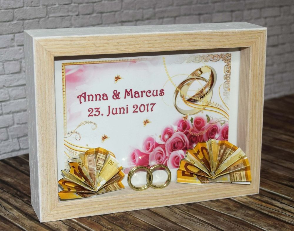 Geschenke Personalisiert
 GELDGESCHENK zur HOCHZEIT Bilderrahmen PERSONALISIERT