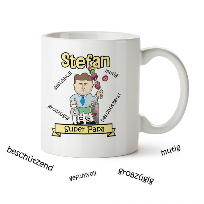 Geschenke Väter
 Personalisierte Tasse Super Papa tolles Geschenk für Väter