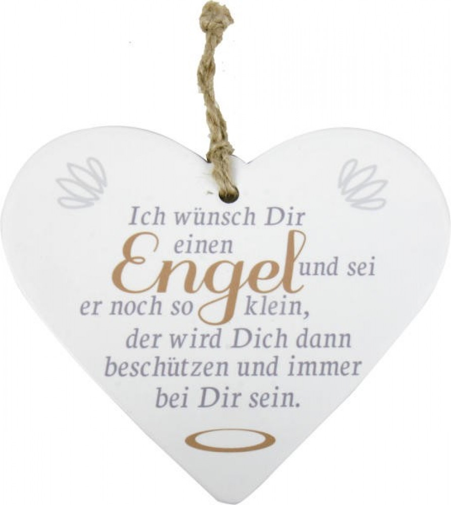 Geschenke Von Herzen
 Herz "Engel" mit Spruch Deko Herz mit Kordel Geschenke