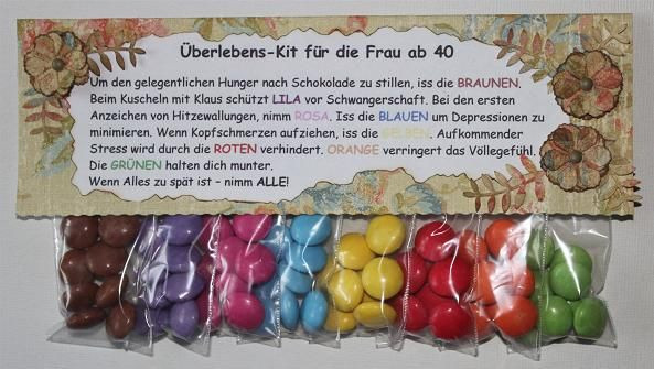 Geschenke Zum 40 Geburtstag Frau
 Witzig Craft Ideas