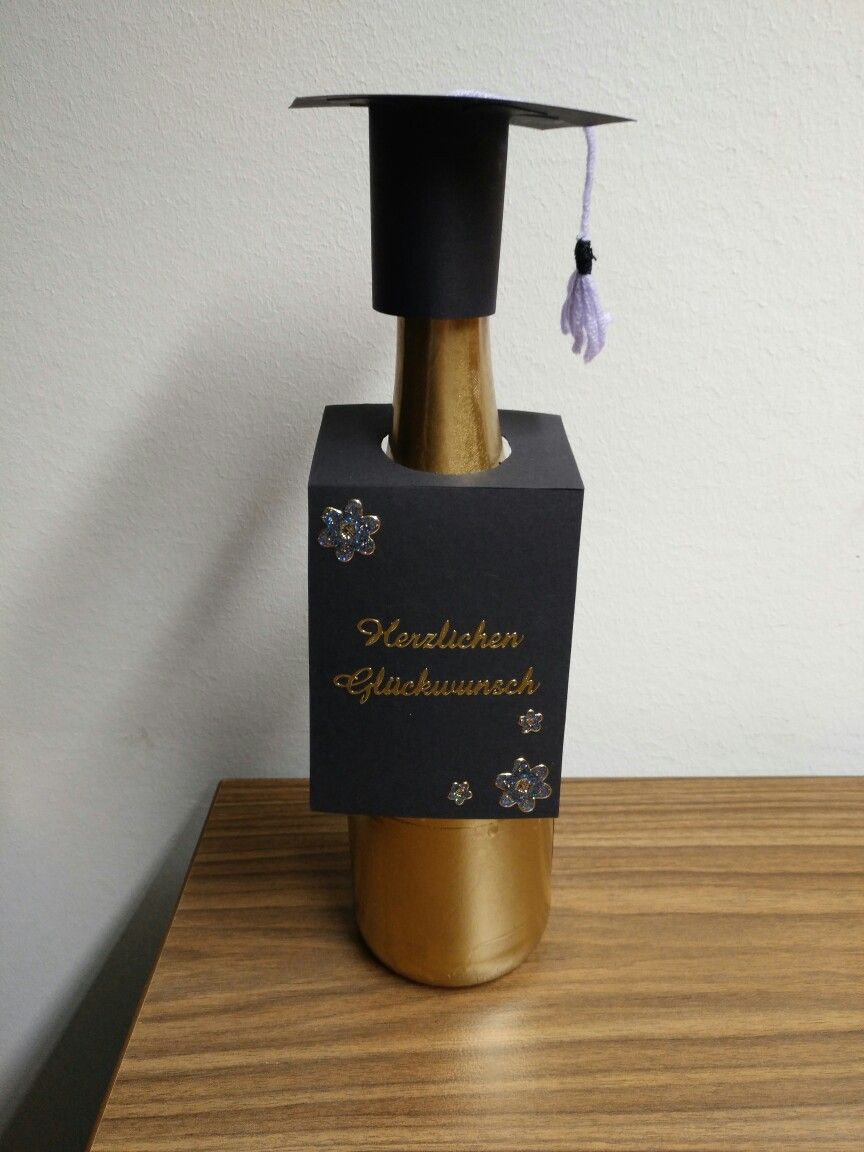 Geschenke Zum Bachelor
 Geschenk Flasche Studium Abschluss presents