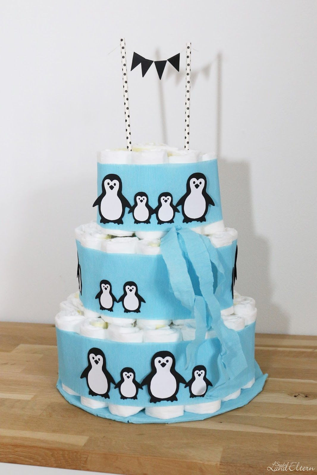 Geschenke Zur Geburt Junge
 DIY Windeltorte Pinguine Geschenk zur Geburt oder