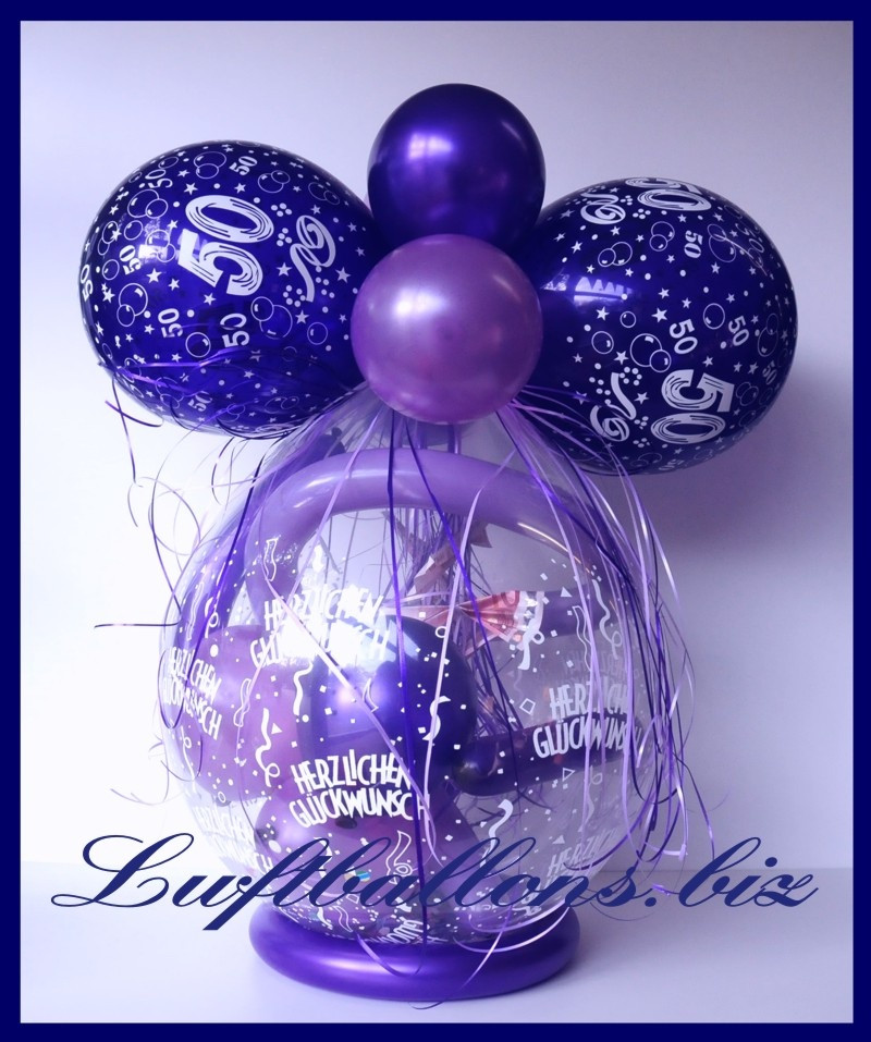 Geschenkideen 50. Geburtstag
 Verpackungsballon Ballon zum Verpacken von Geschenken zum