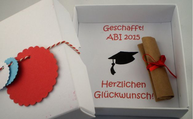 Geschenkideen Abitur
 Abitur Prüfung Geldgeschenk