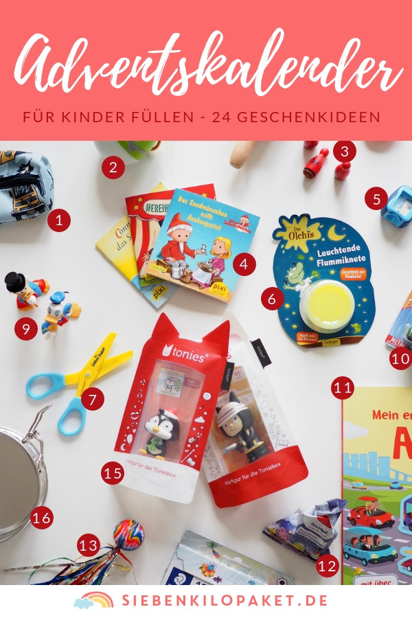 Geschenkideen Für 4 Jährige
 Adventskalender für Kinder füllen 24 Geschenkideen für 4