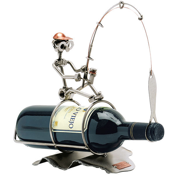 Geschenkideen Für Angler
 Weinflaschenhalter Angler line Geschenkeshop mit