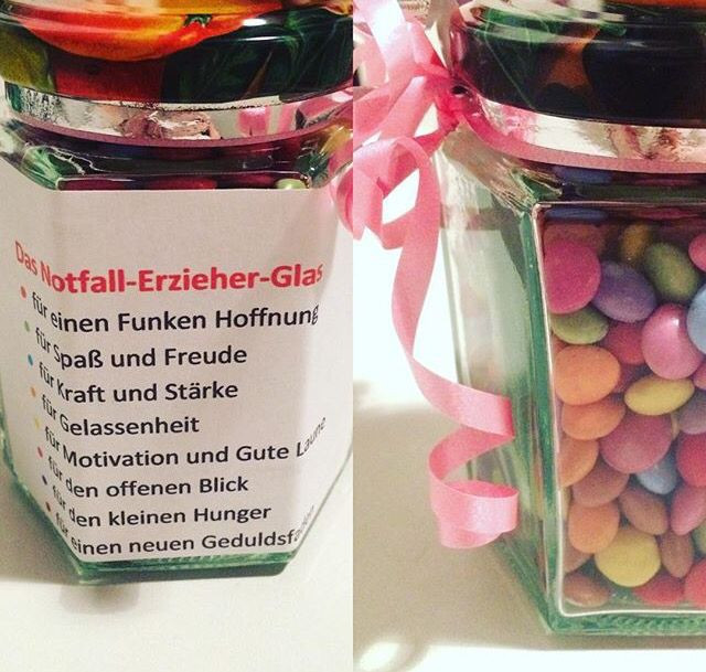 Geschenkideen Für Erzieher
 Das Notfall Glas für Erzieherinnen Ein super Geschenk