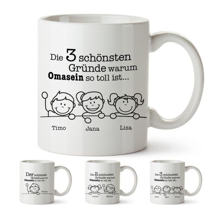 Geschenkideen Oma
 Tasse Warum Omasein so toll ist toll für alle Omas