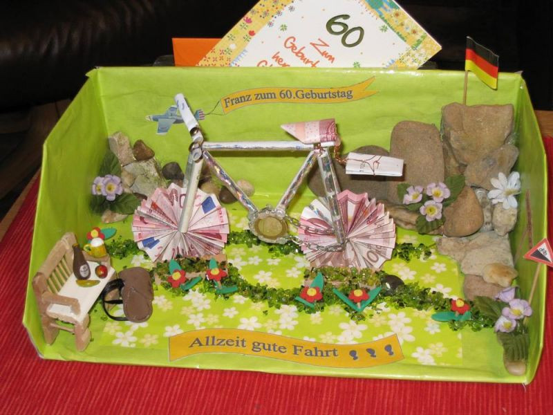 Geschenkideen Zum 60 Geburtstag
 Geldgeschenke originell verpacken für Geburtstag Hochzeit