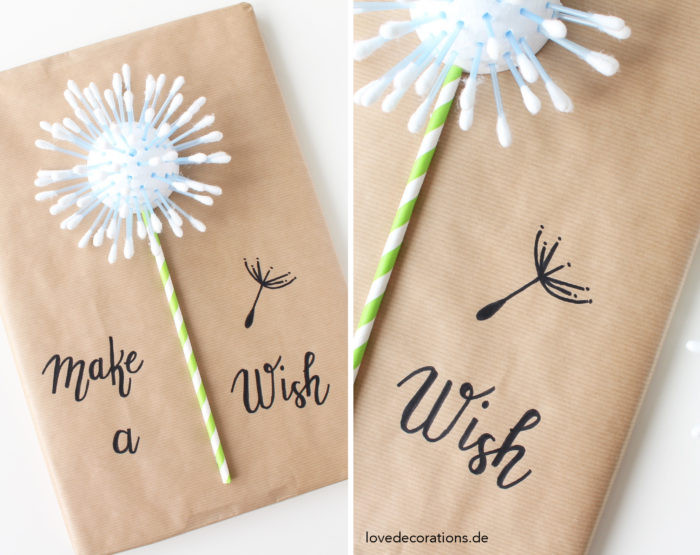 Geschenkverpackung Diy
 DIY Geschenkverpackung Die Pusteblume und zu welcher