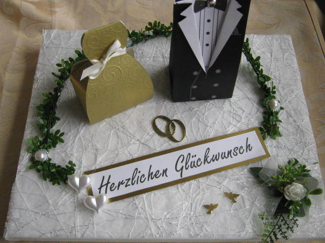 Geschenkverpackung Hochzeit
 Schöne Verpackung Geldgeschenke Goldene Hochzeit
