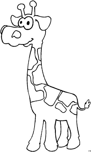 Giraffe Comic Malvorlagen
 Kleine Giraffe Ausmalbild & Malvorlage ics