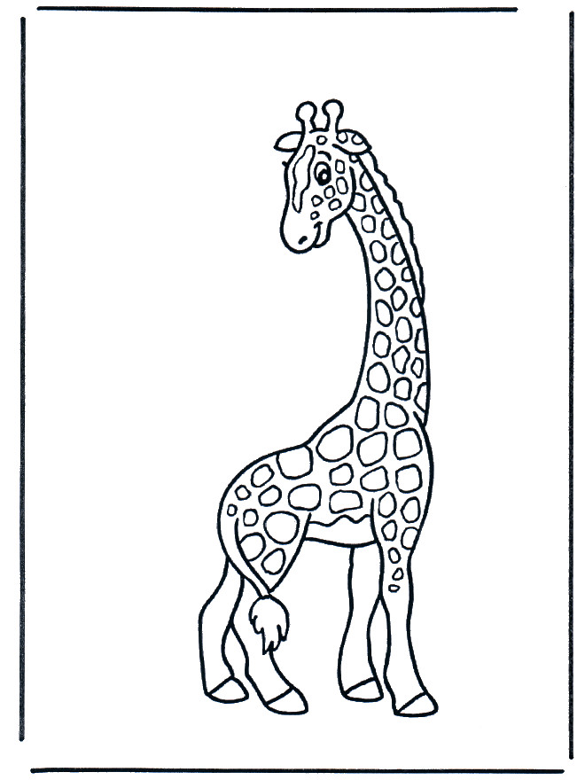 Giraffe Comic Malvorlagen
 Kinder Giraffe Ausmalbilder tiere