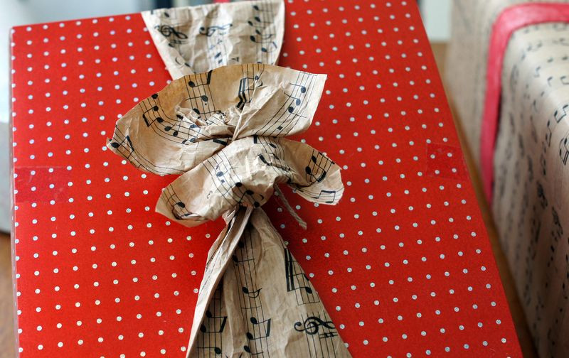 Große Geschenke Verpacken
 scrap impulse Geschenke verpacken