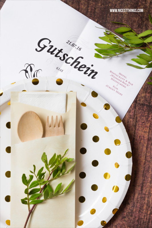 Gutschein Diy
 Restaurant Gutschein verpacken kreative DIY