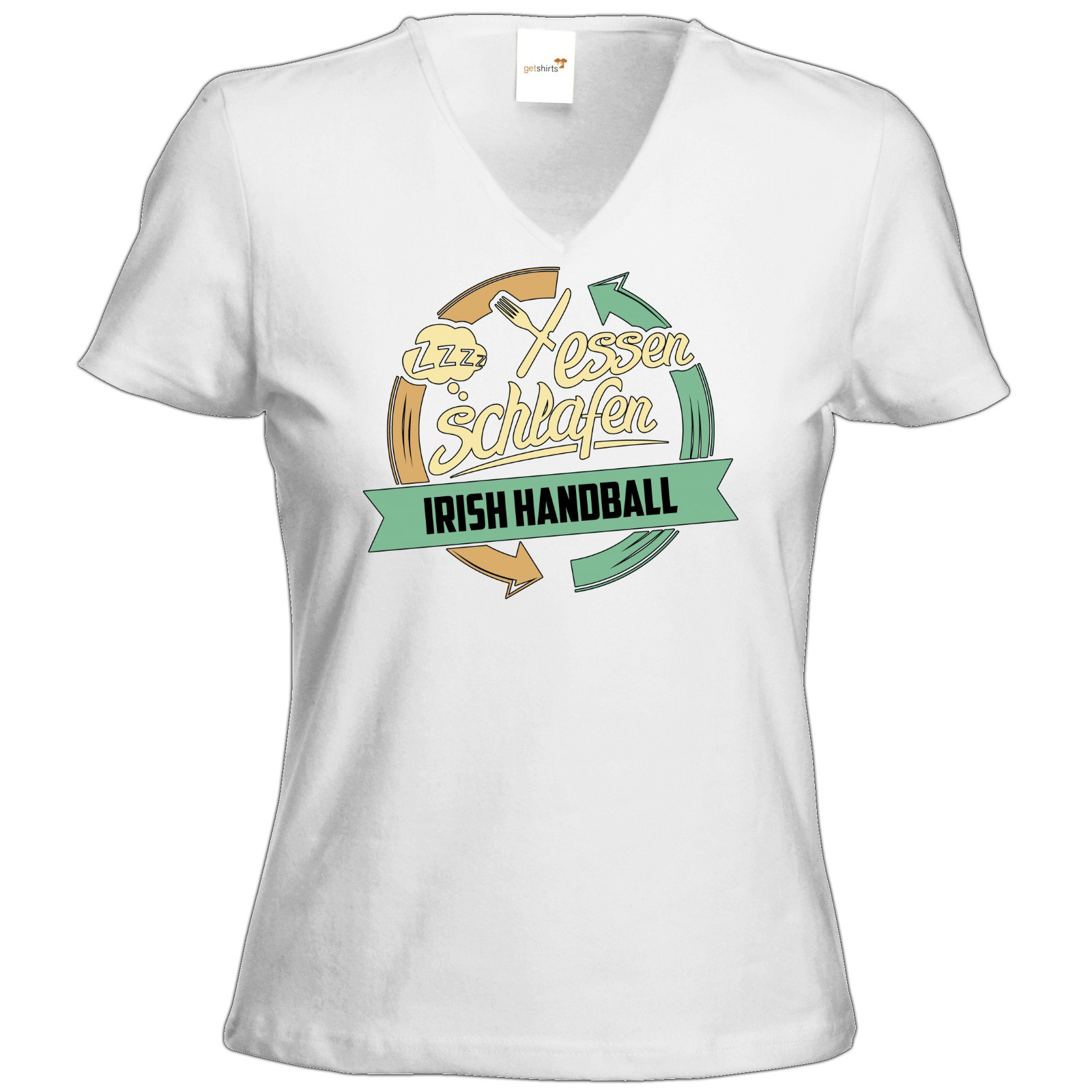 Handball Geschenke
 shirts RAHMENLOS Geschenke T Shirt Damen V Neck