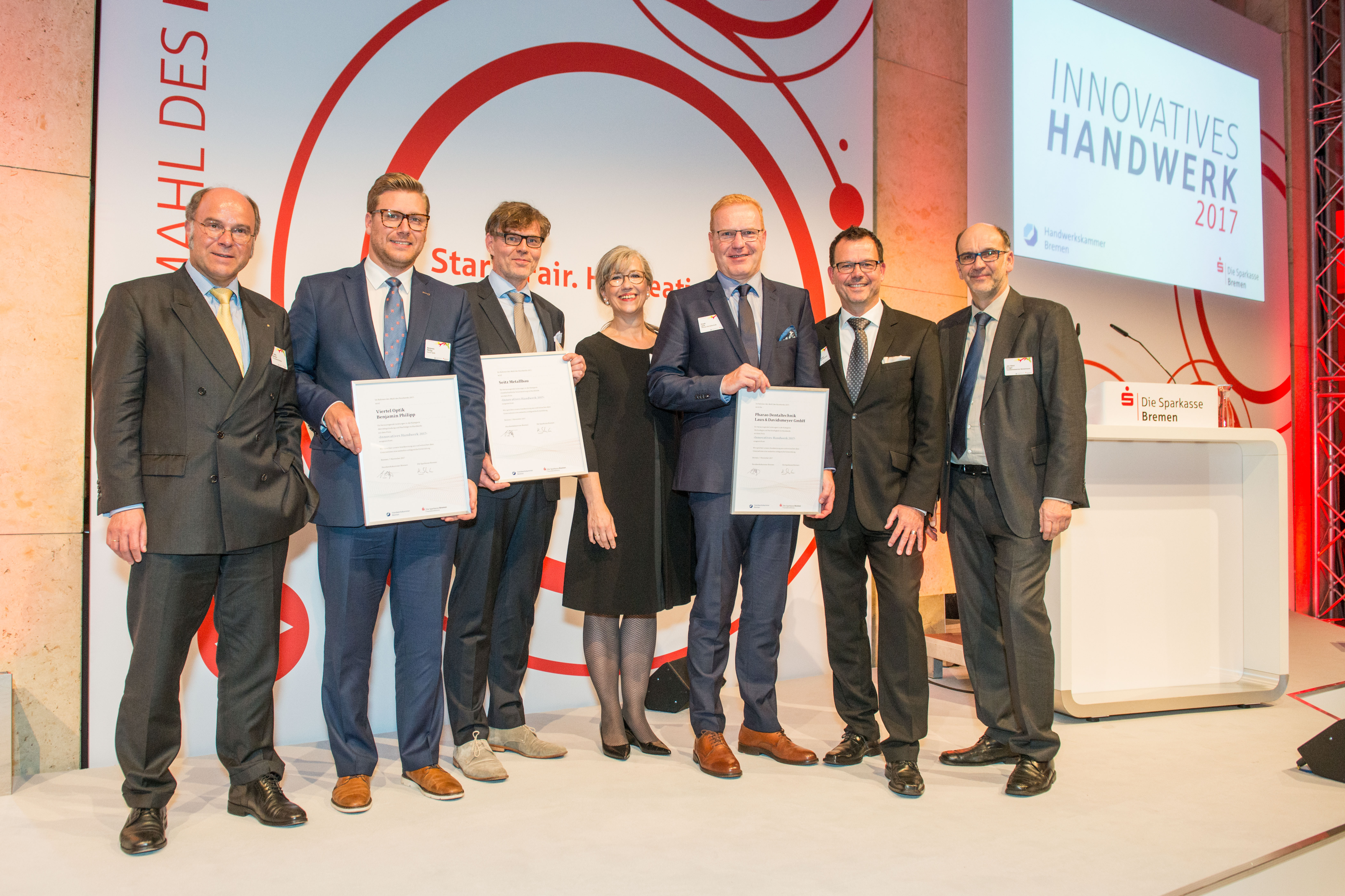 Handwerk Bremen
 Mahl des Handwerks 2017 Preis für "Innovatives Handwerk