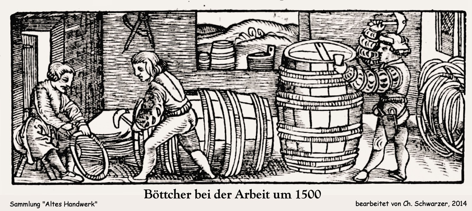 Handwerk Mittelalter
 Altes Handwerk u erlebt Böttcher Fassbinder oder