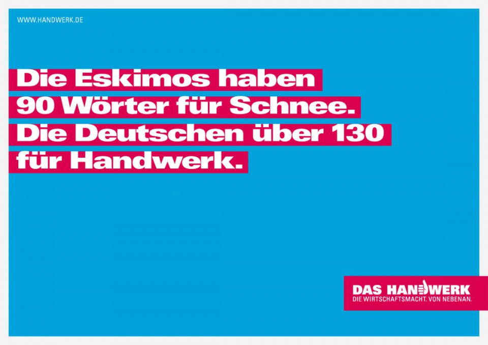 Handwerk Sprüche
 René Gebhardt –René Gebhardt Das HANDWERK Plakate