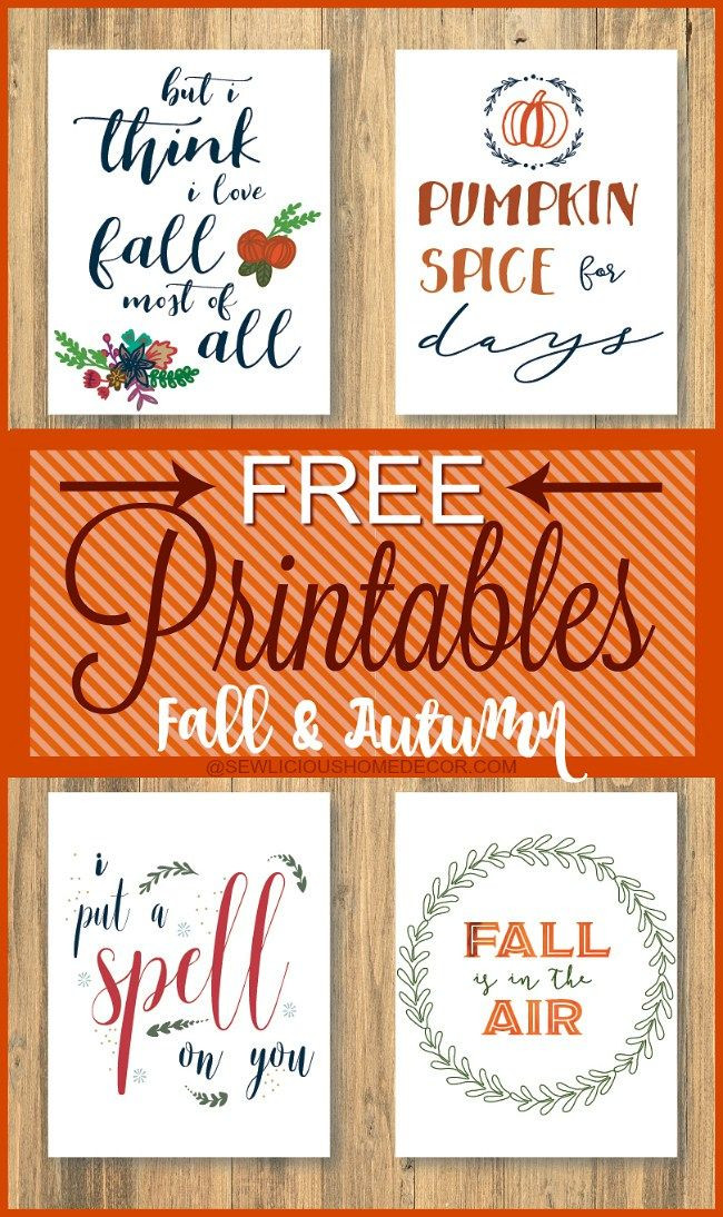 Handwerk Sprüche
 Free Fall Printables fall Pinterest