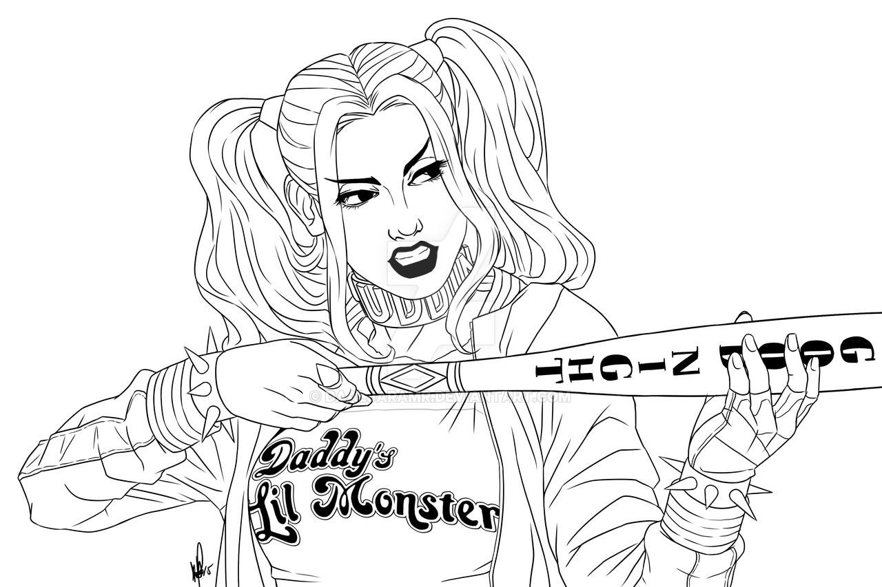 Harley Quinn Ausmalbilder
 Suicide Squad Coloring Pages Draw Me