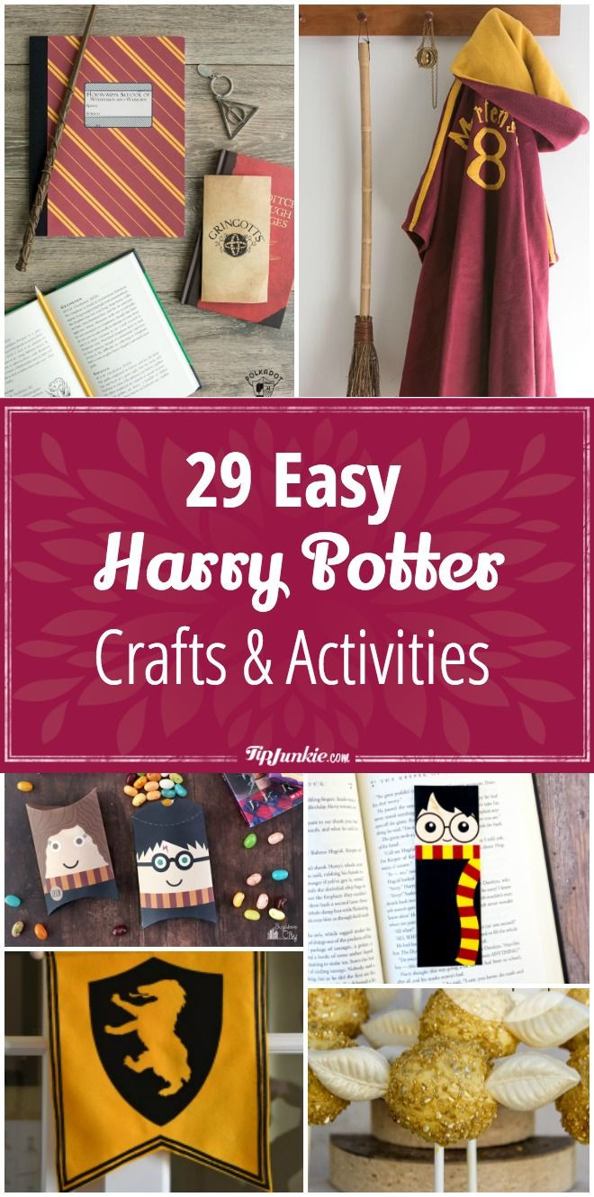 Harry Potter Geschenke
 29 Harry Potter Crafts & Activities [easy]