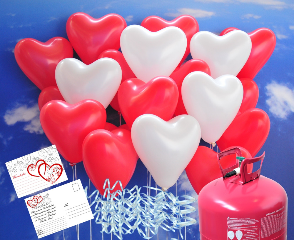 Helium Luftballons Hochzeit
 Luftballons zur Hochzeit steigen lassen Helium