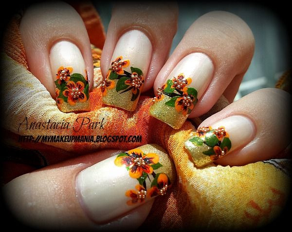 Herbstliches Nageldesign
 Fall Nail Art