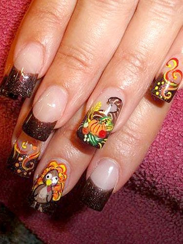 Herbstliches Nageldesign
 21 Non Ugly Holiday Nail Designs You ll Actually Want to