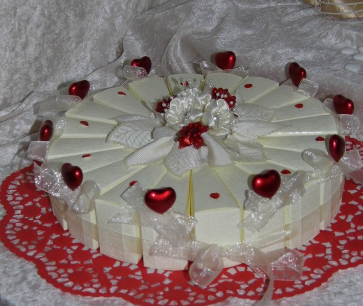 Herztorte Hochzeit
 Herztorte Romantika Bomboniere Hochzeit danksagung für Gäste